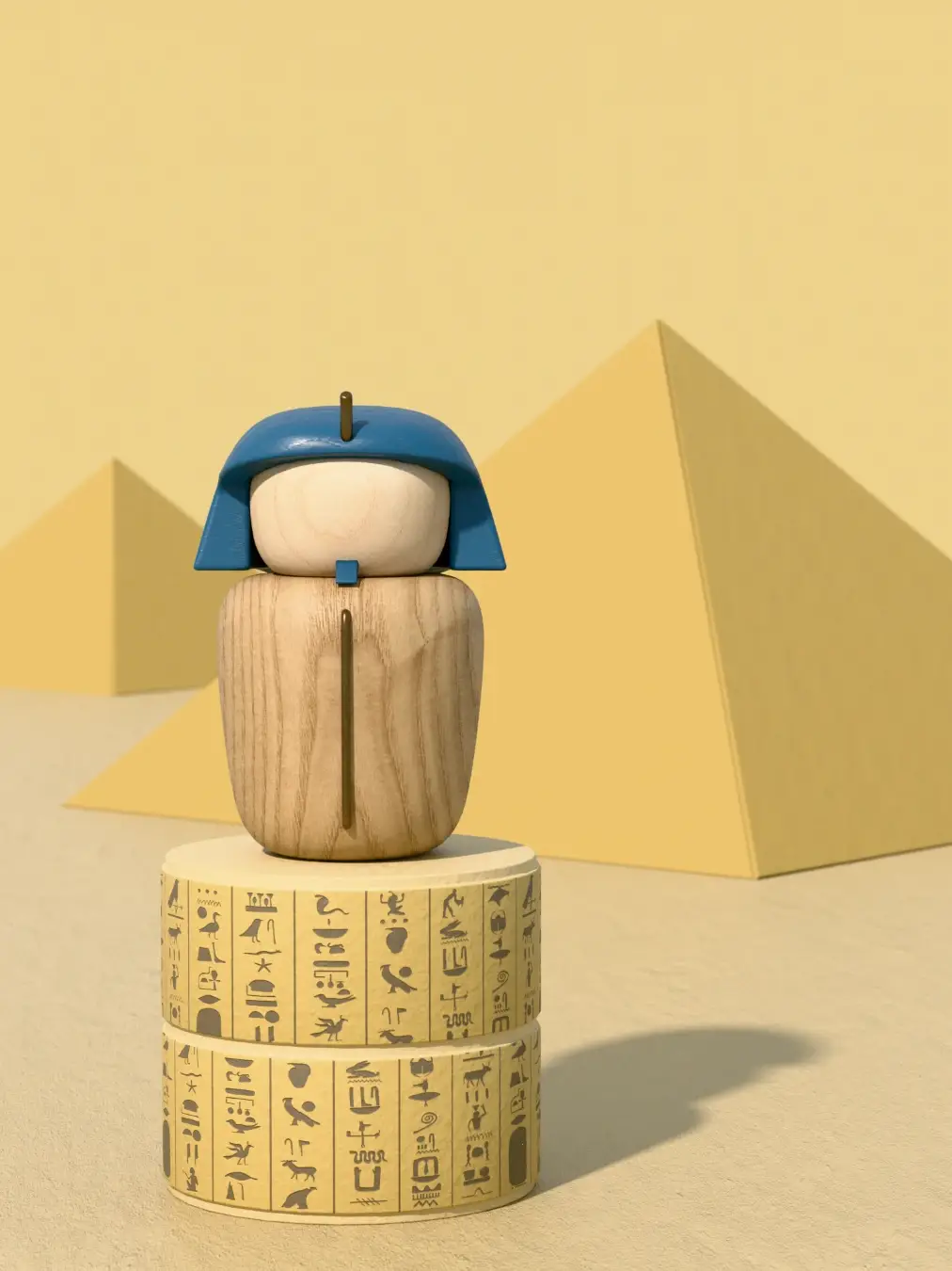 The Motleys, The Pharaoh, Tutankhamun, figurines, Egypt, pyramids