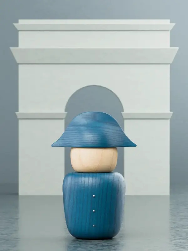 The Motleys, The General, Napoleon, figurines, France, blue, Arc de triomphe