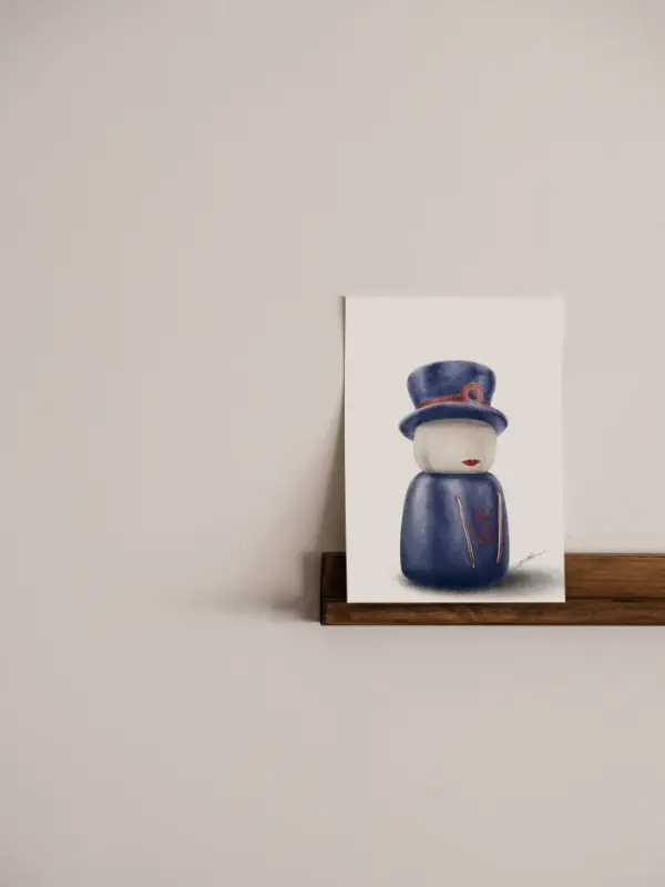 The Motleys, The Blue Beefeater, Beefeaters, print, blue, Tower of London