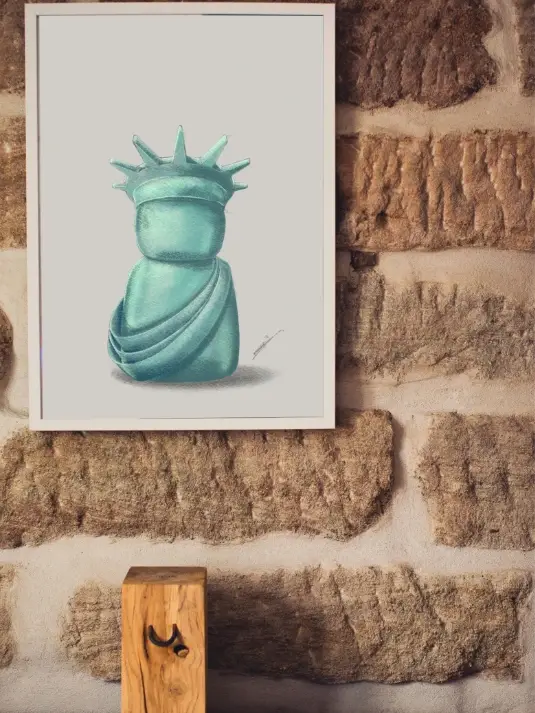 The Motleys, The Liberty, print, USA, Statue of Liberty, Sculpture