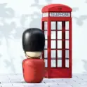 the Guard with a phone box on the side