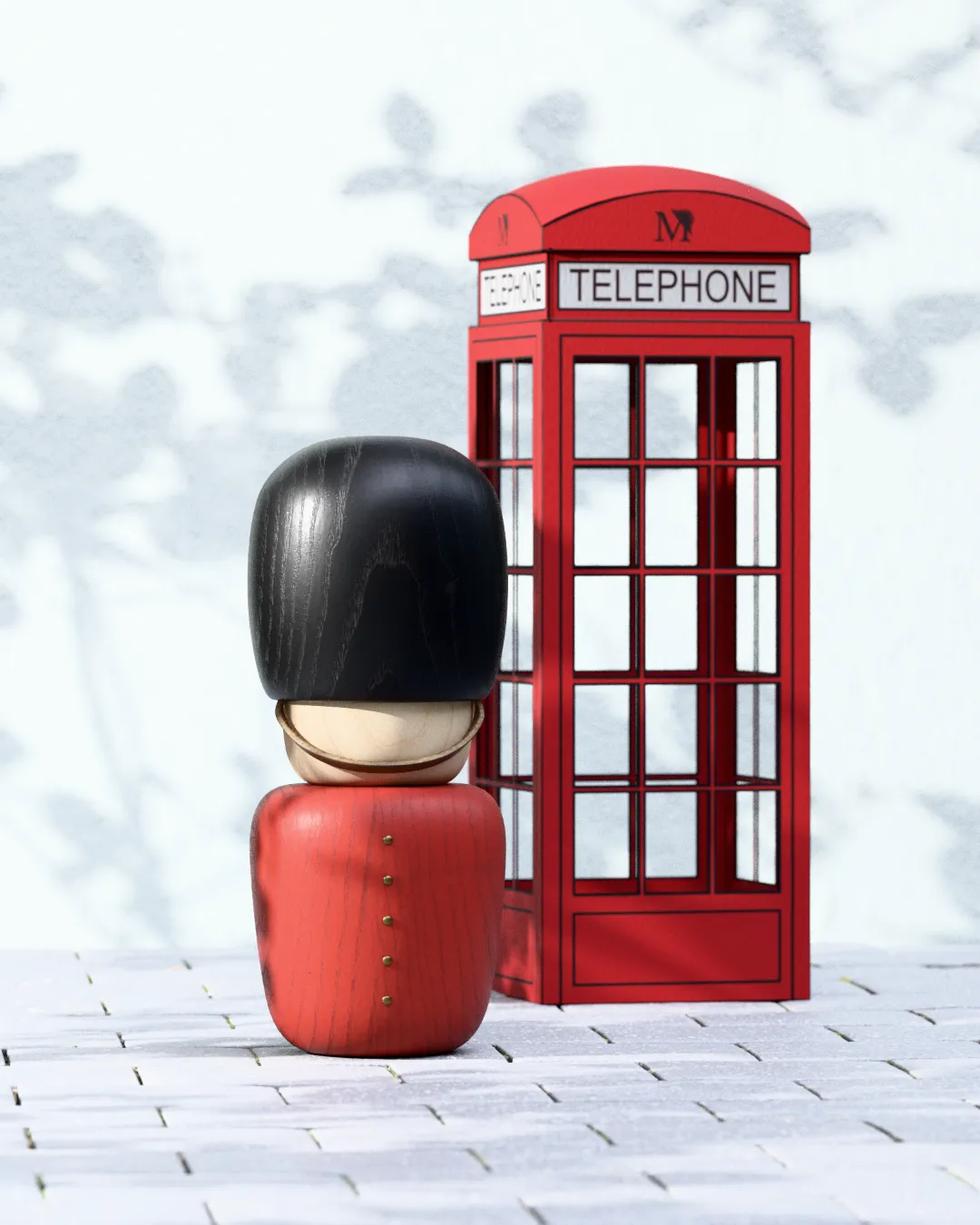 the Guard with a phone box on the side